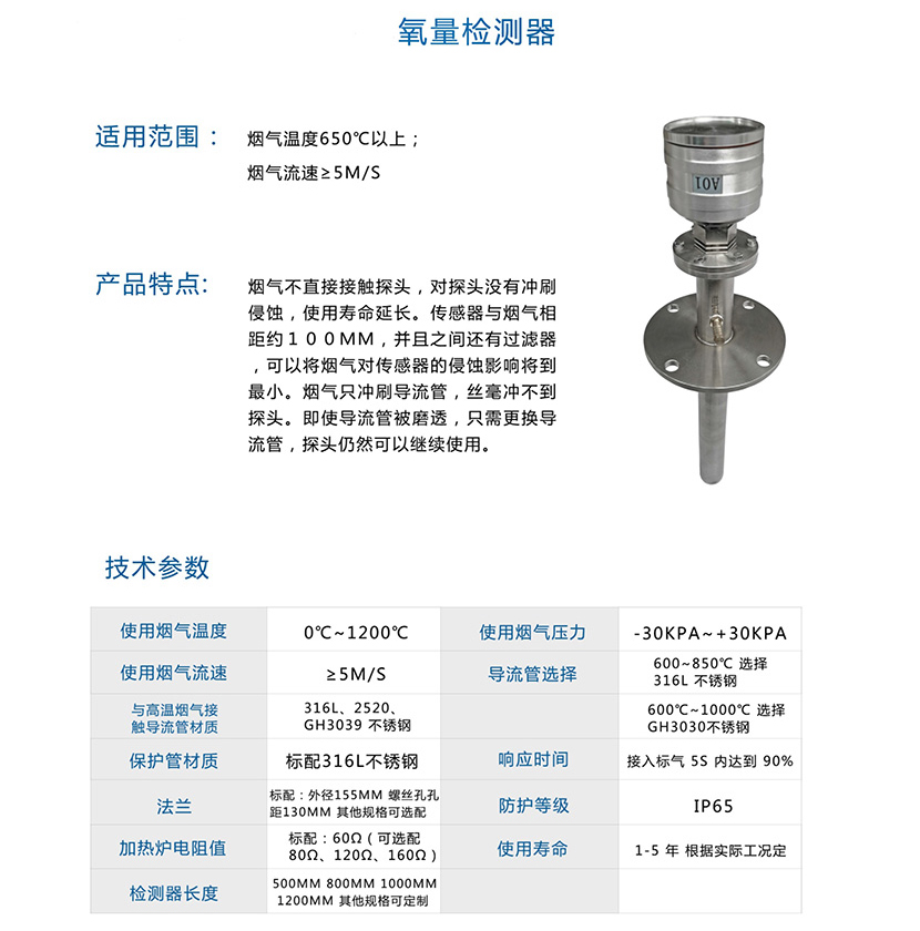 氧量检测器(图1)
